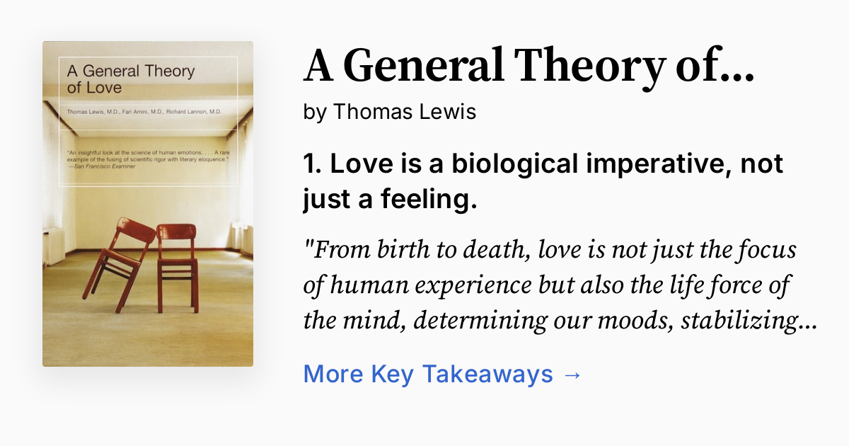 A General Theory of Love | Summary, Audio, Quotes, FAQ