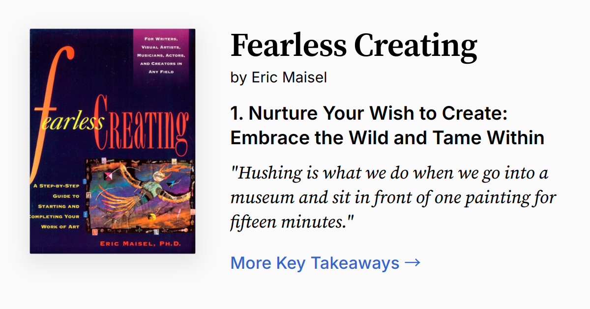 Fearless Creating Fearless Creating | Summary, Audio, Quotes