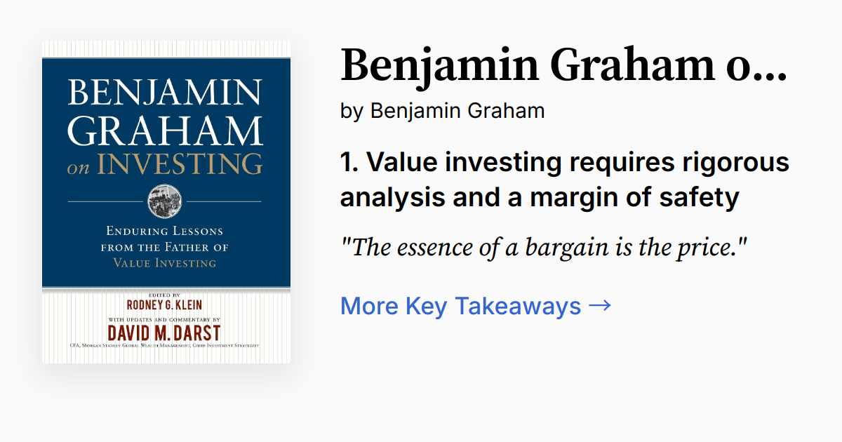 Benjamin Graham on Investing | Summary, Audio, Quotes, FAQ