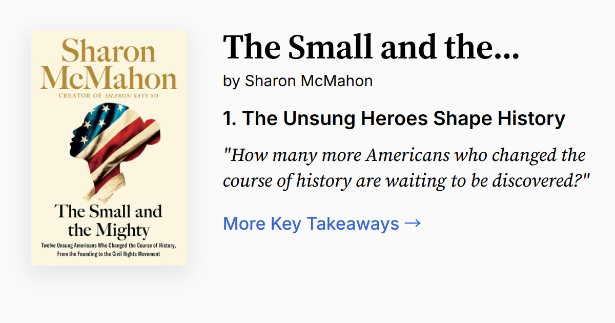 Cover of The Small and the Mighty