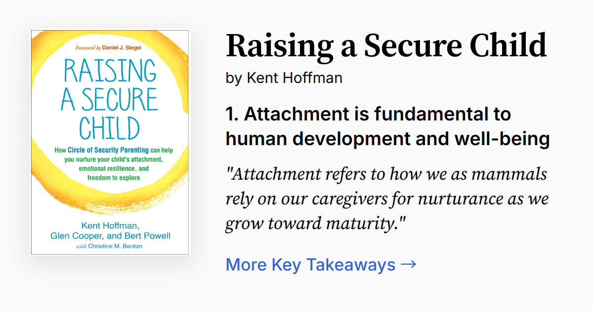 Secure Child Setting Raising a Secure Child | Summary, Audio, Quotes, FAQ