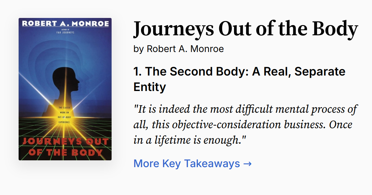 Cover of Journeys Out of the Body