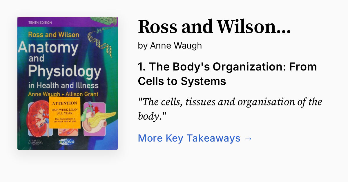 Cover of Ross and Wilson Anatomy and Physiology in Health and Illness