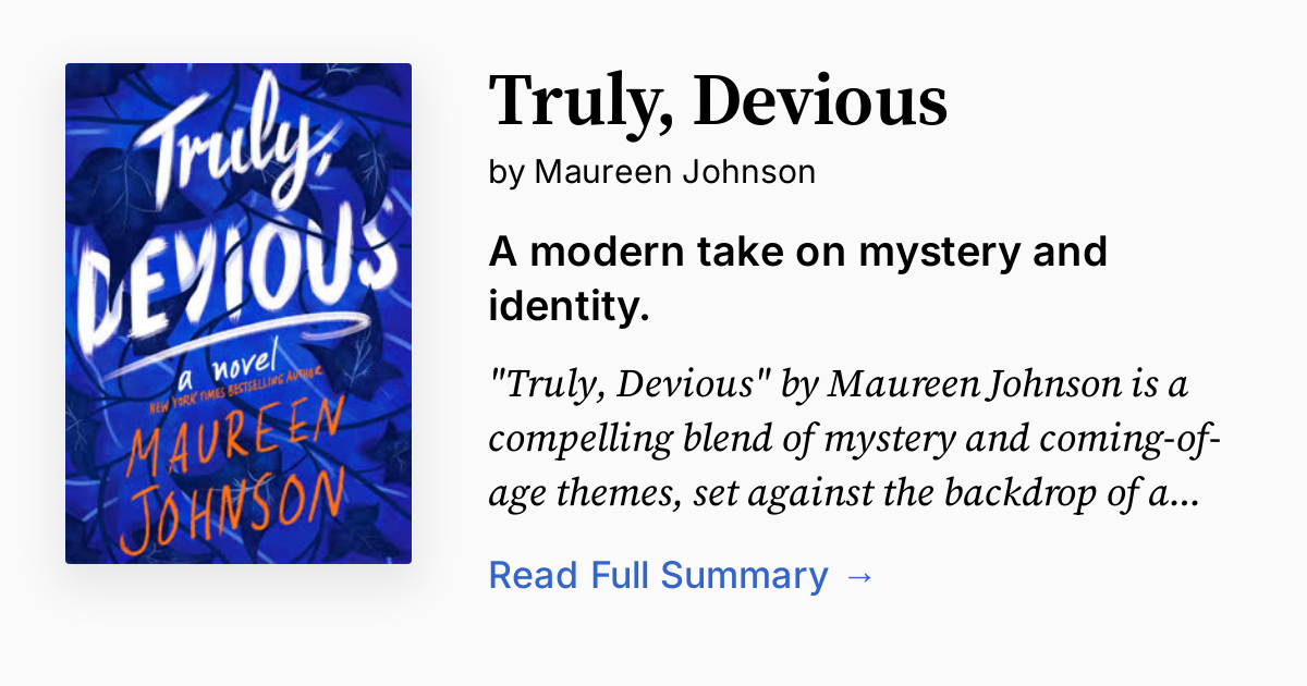 Cover of Truly, Devious