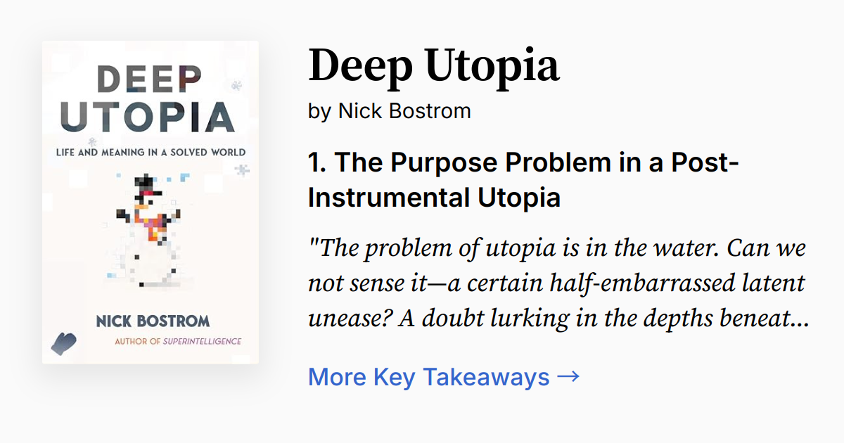 Cover of Deep Utopia