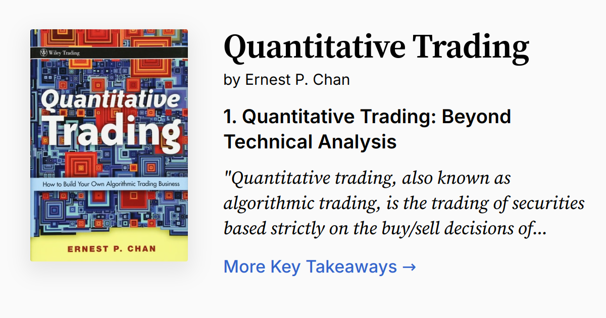 Cover of Quantitative Trading