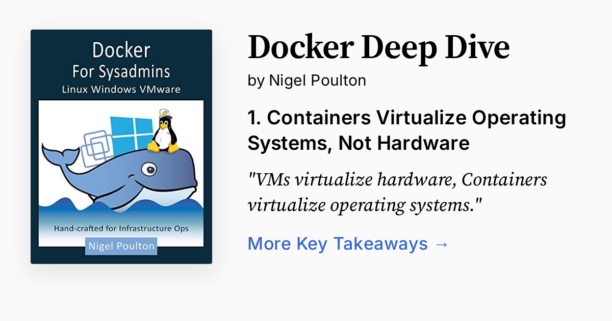 Docker Deep Dive | Summary, Audio, Quotes, FAQ