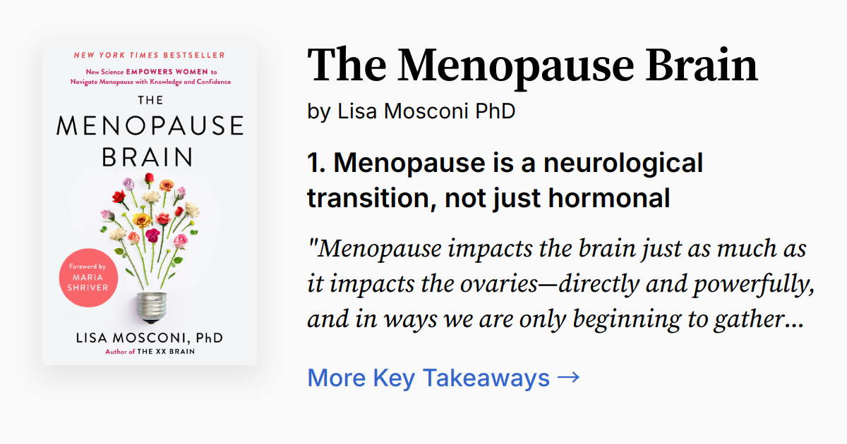 Cover of The Menopause Brain