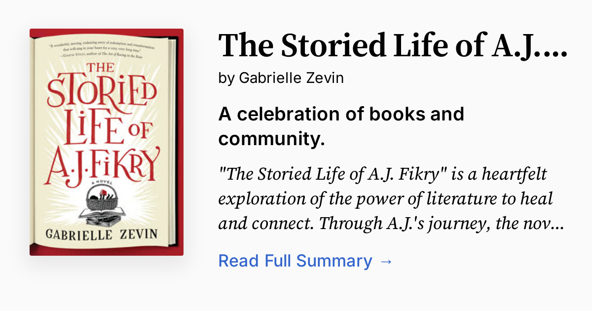 Cover of The Storied Life of A.J. Fikry