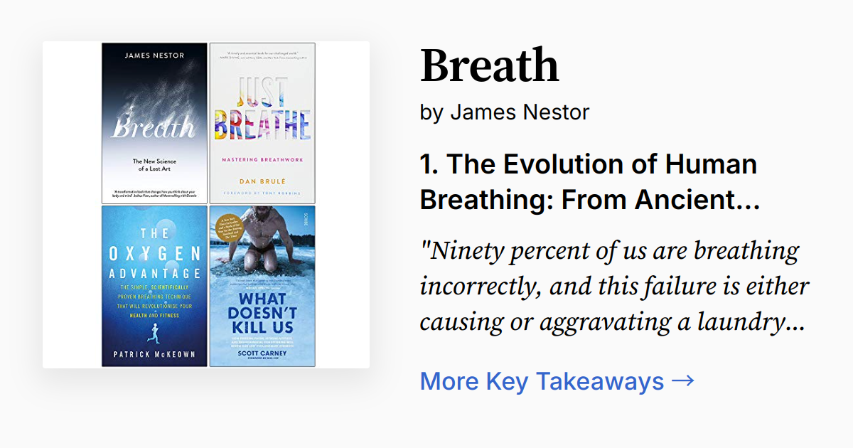 Breath by James Nestor Summary, Audio, Quotes, FAQ