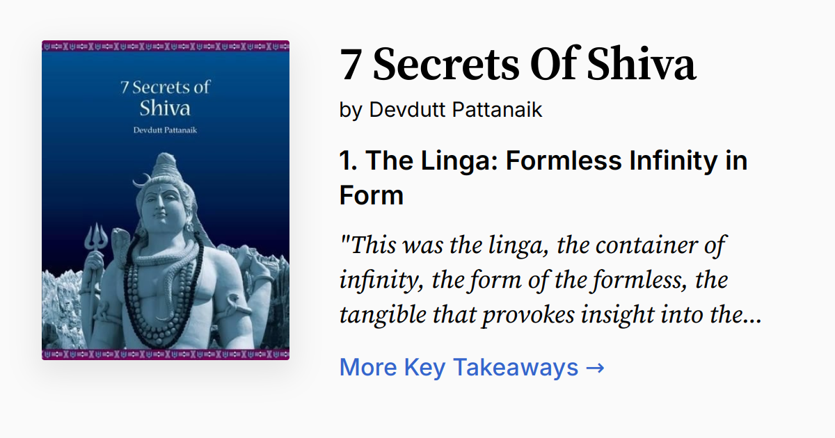 7 Secrets Of Shiva | Summary, Audio, Quotes, FAQ