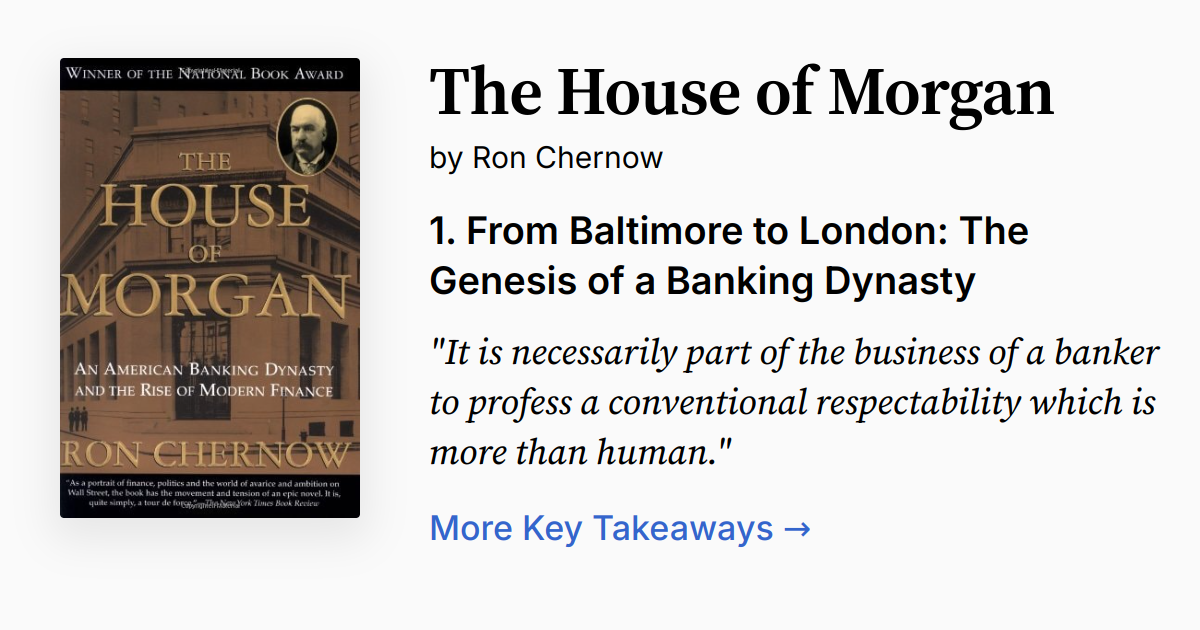Cover of The House of Morgan