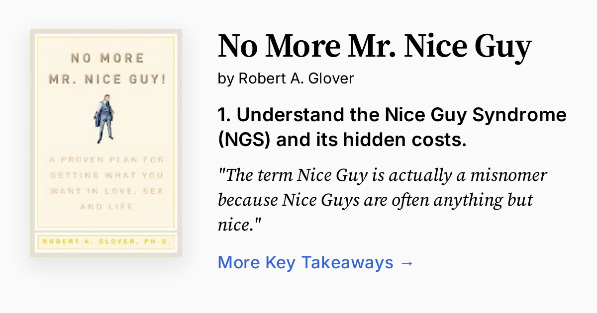 No More Mr. Nice Guy Summary, Audio, Quotes