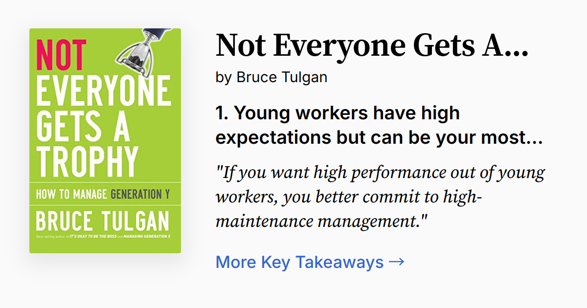 Not Everyone Gets a Trophy | Summary, Audio, Quotes