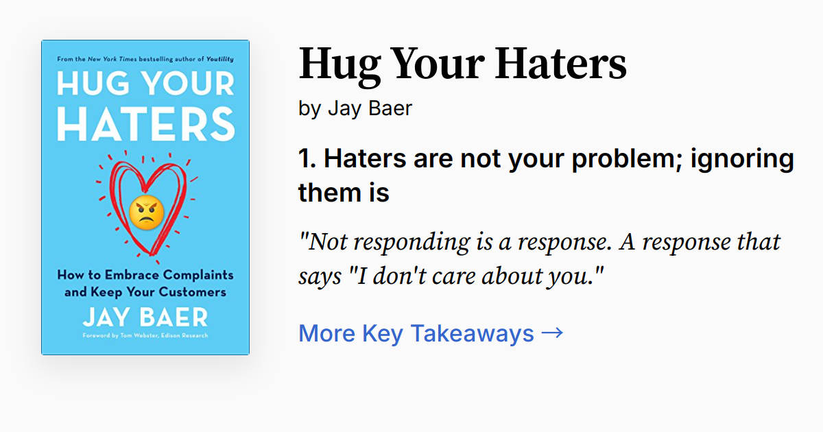 Hug Your Haters | Summary, Quotes, FAQ, Audio
