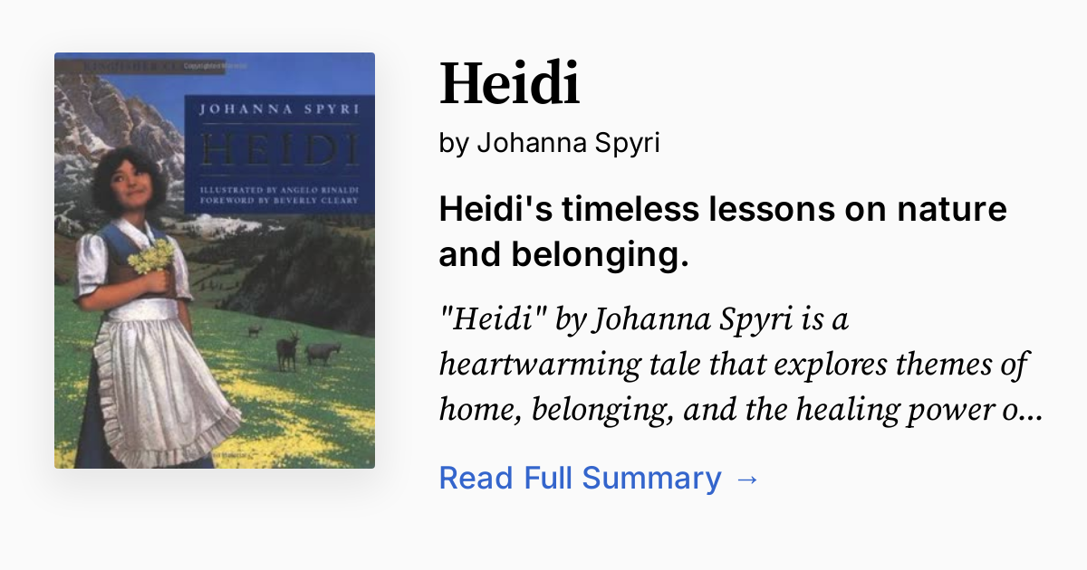 Cover of Heidi