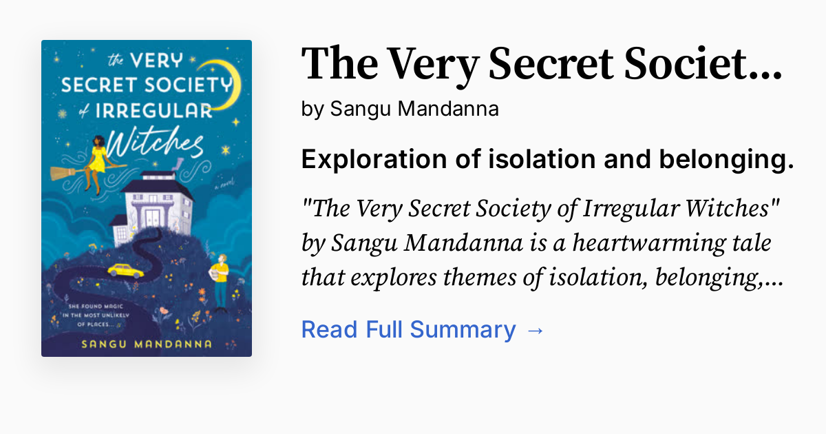 Cover of The Very Secret Society of Irregular Witches
