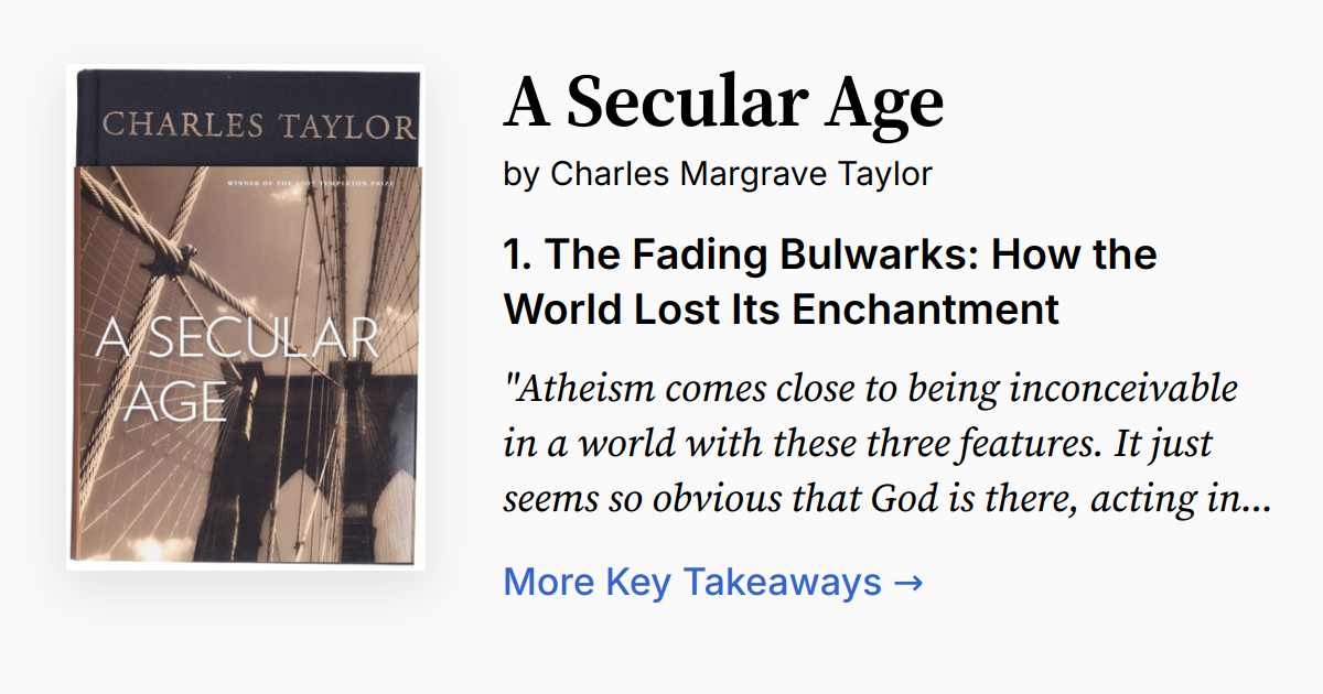 Cover of A Secular Age
