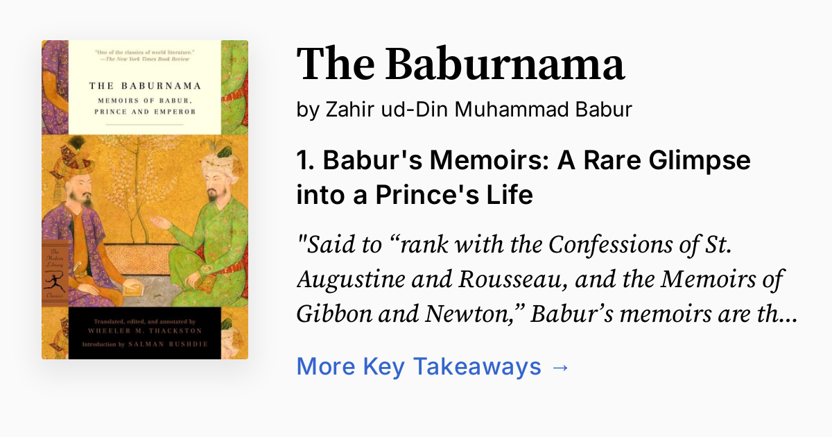 Cover of The Baburnama