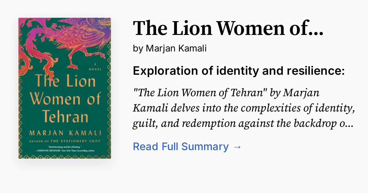 the lion women of tehran