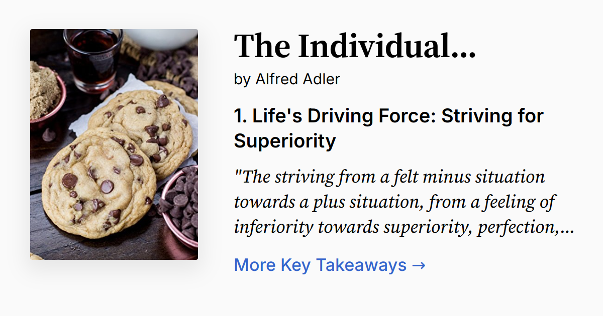 The Individual Psychology of Alfred Adler | Summary, Audio, Quotes, FAQ