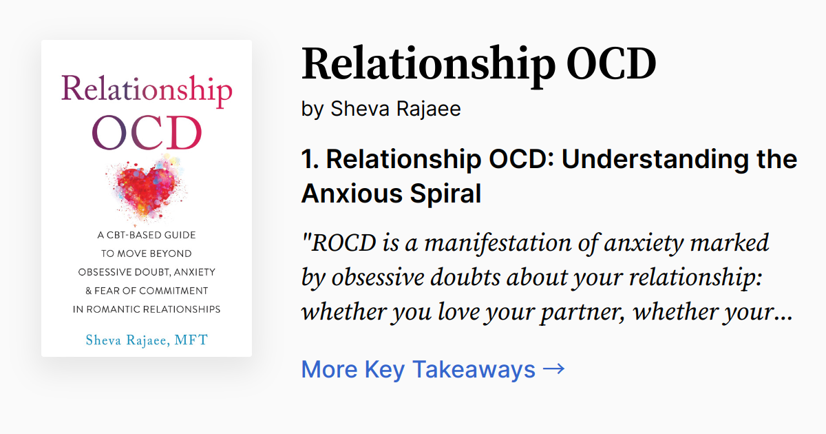 Relationship OCD | Summary, Audio, Quotes, FAQ