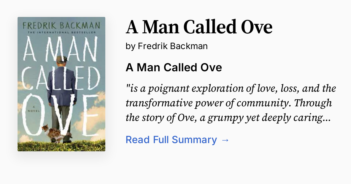 Cover of A Man Called Ove
