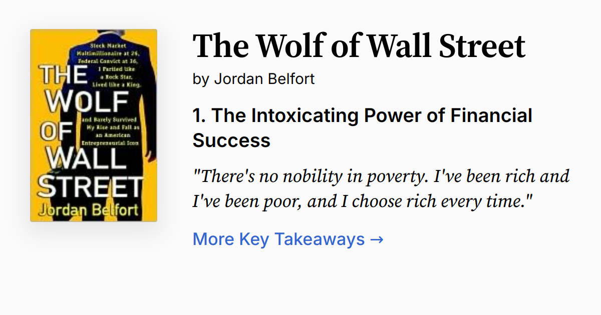 Cover of The Wolf of Wall Street