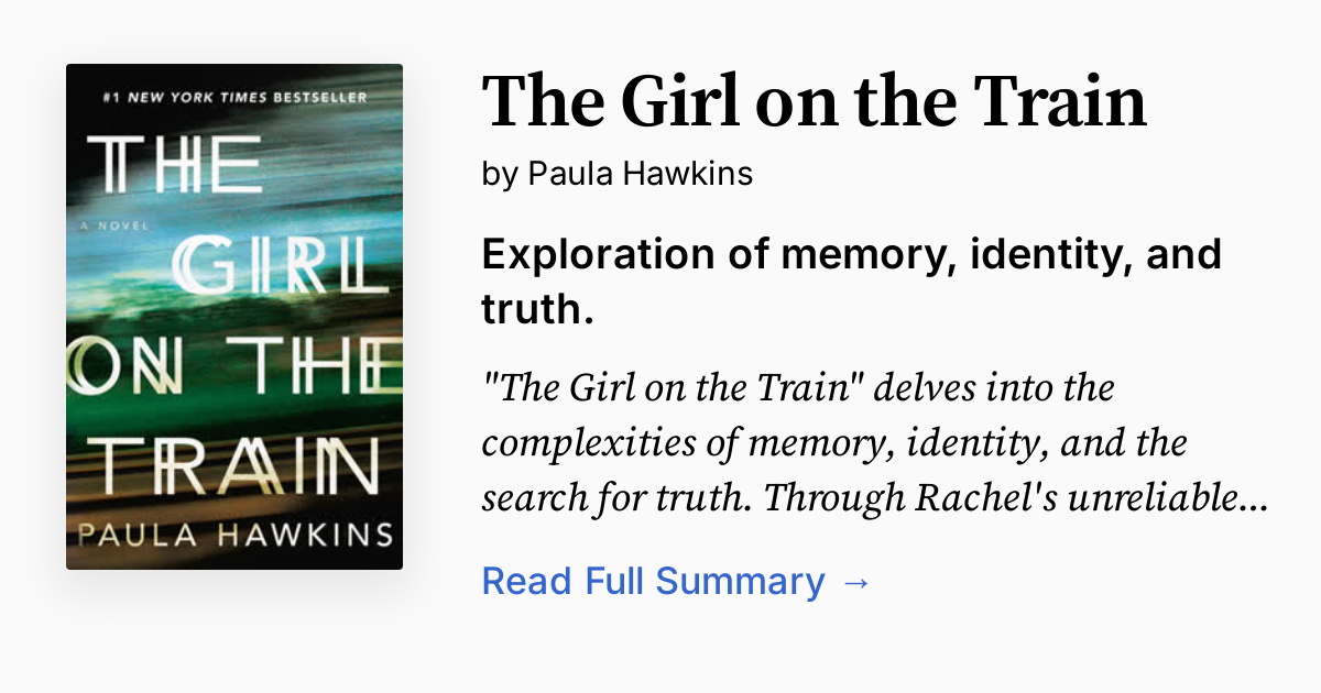 Cover of The Girl on the Train