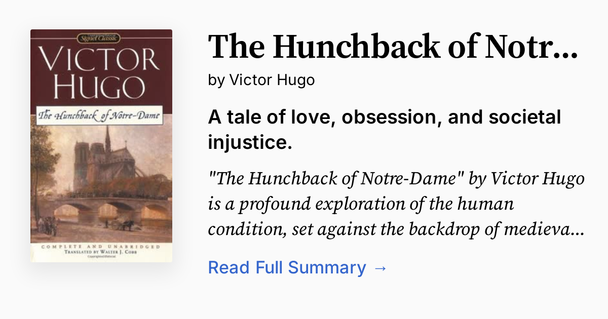Cover of The Hunchback of Notre-Dame