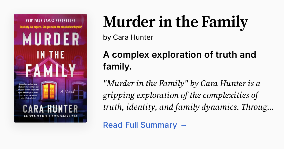 Cover of Murder in the Family