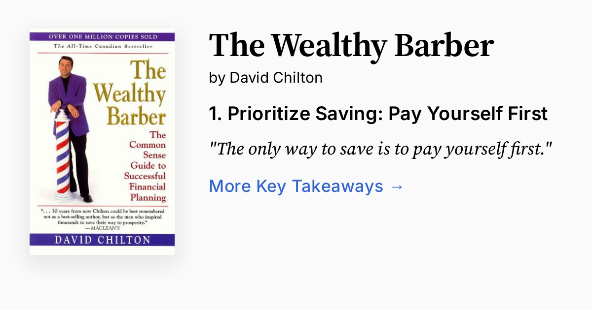 Cover image of The Wealthy Barber book showing title and author details