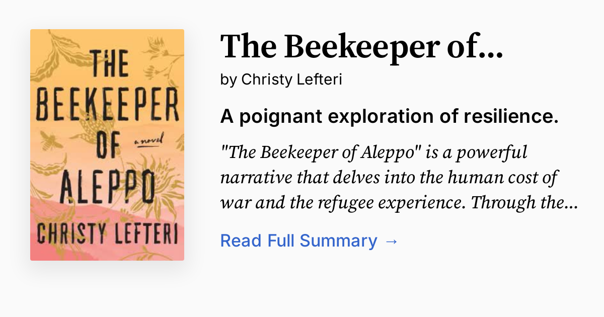 Cover of The Beekeeper of Aleppo