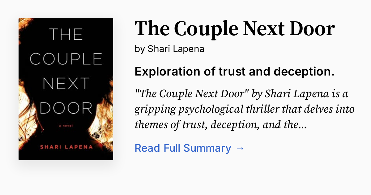 The Couple Next Door: The Fast-paced And Addictive Million