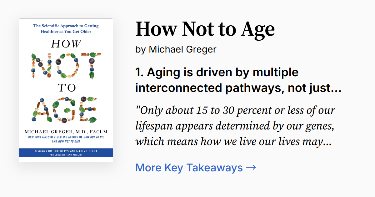 Cover of How Not to Age