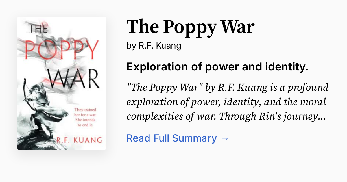 Cover of The Poppy War