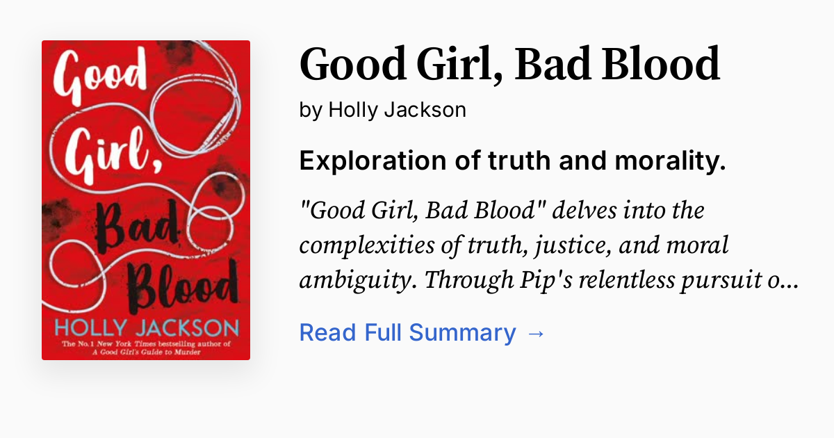 Cover of Good Girl, Bad Blood