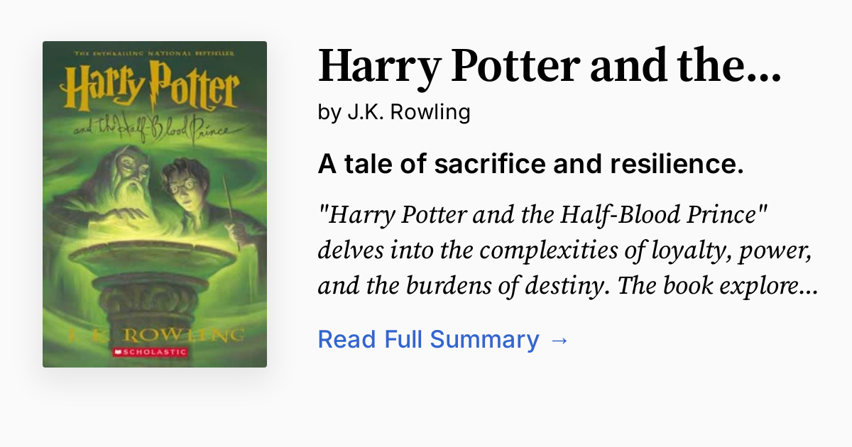 Cover of Harry Potter and the Half-Blood Prince
