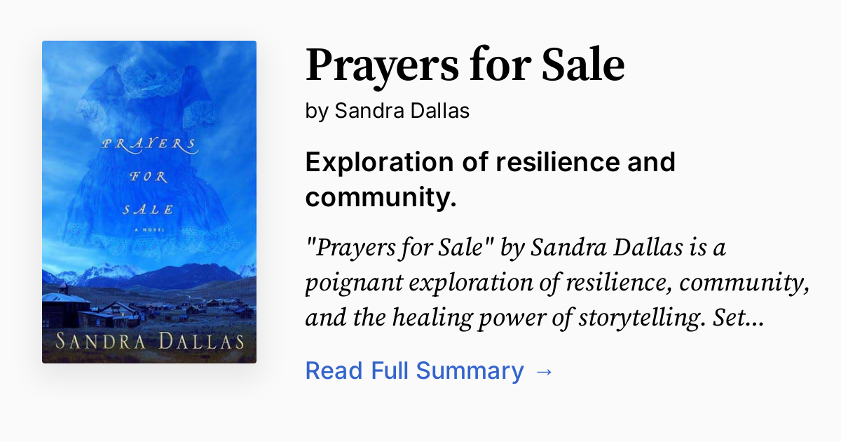 Prayers for Sale Summary, Audio, Analysis, FAQ