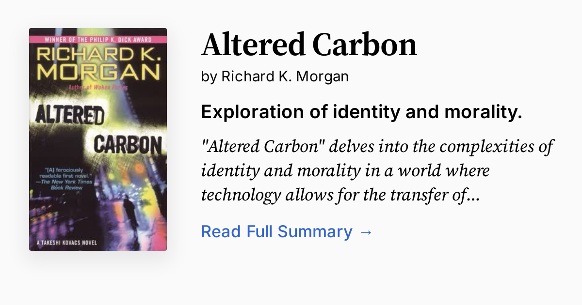 Cover of Altered Carbon
