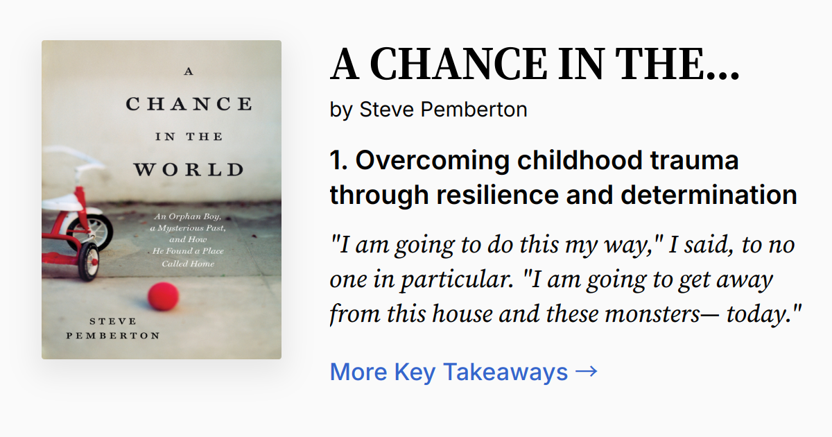 Cover of A Chance in the World
