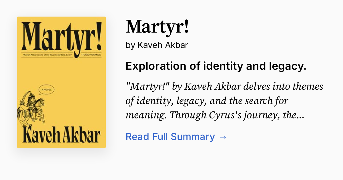 Cover of Martyr!
