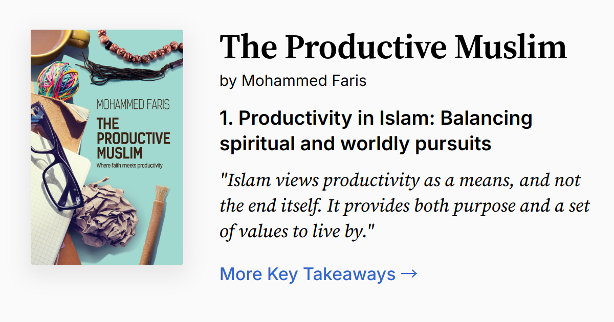 Cover of The Productive Muslim