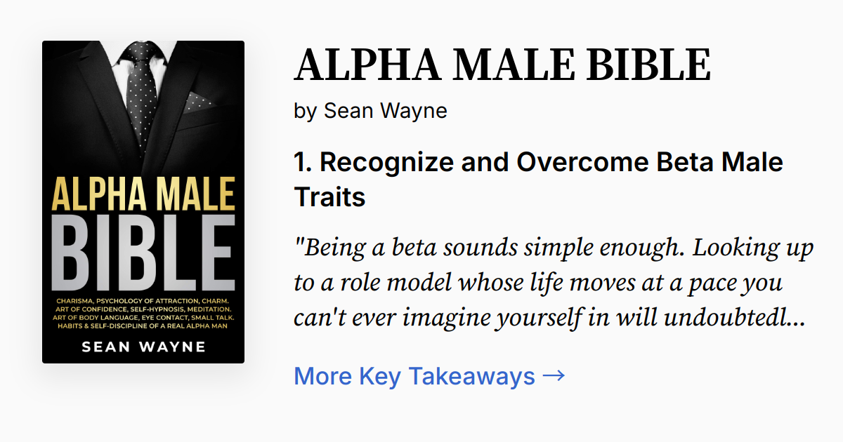 Alpha Male Bible Pdf Free