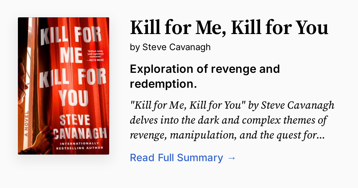 Cover of Kill for Me, Kill for You