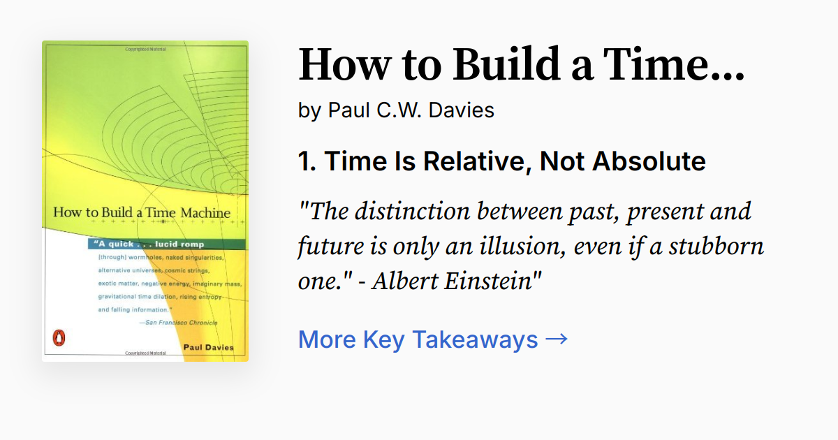 How to Build a Time Machine | Summary, Audio, Quotes, FAQ