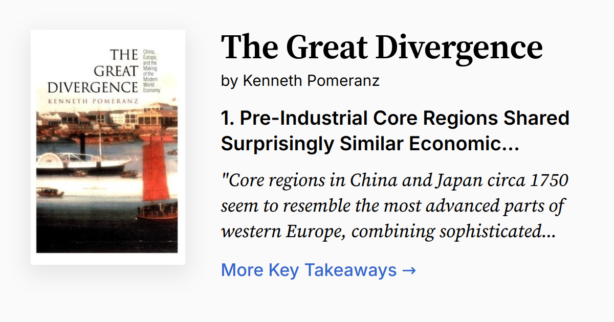 Cover of The Great Divergence