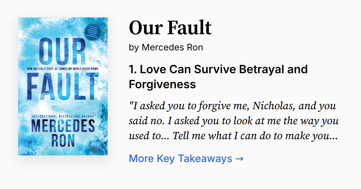 Cover of Our Fault