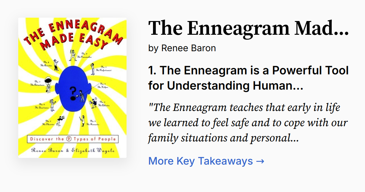 The Enneagram Made Easy Summary Quotes FAQ Audio