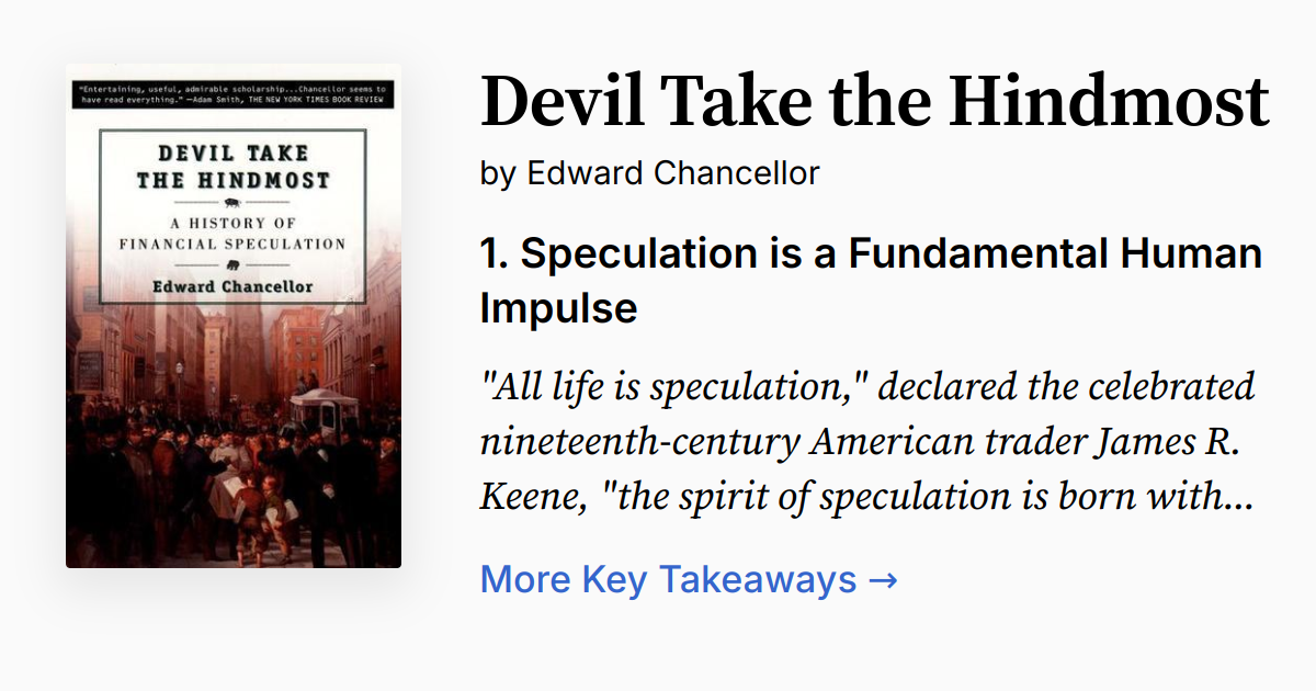 Devil Take the Hindmost | Summary, Audio, Quotes, FAQ